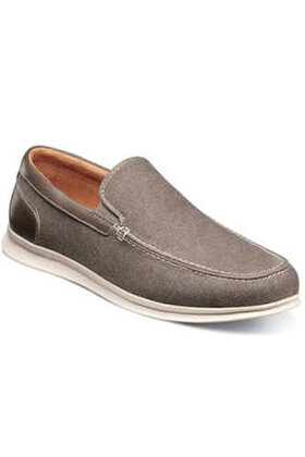 Florsheim Montigo Canvas Moc Toe Venetian Loafer - Grey