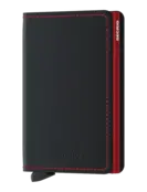 SECRID - Slimwallet - Matte Black & Red