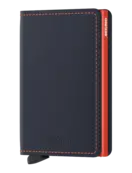 SECRID - Slimwallet - Matte Night Blue & Orange