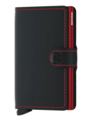 SECRID - Miniwallet - Matte  Black & Red