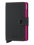 SECRID - Miniwallet - Matte  Black & Fuchsia