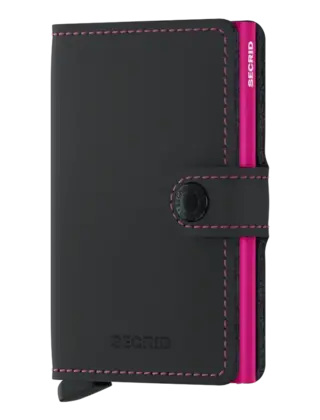 SECRID - Miniwallet - Matte  Black & Fuchsia