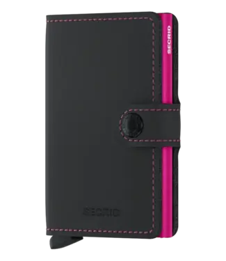 Secrid SECRID - Miniwallet - Matte  Black & Fuchsia