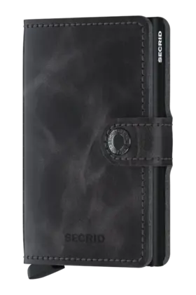 SECRID - Miniwallet - Vintage Grey - Black