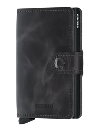 SECRID - Miniwallet - Vintage Grey - Black