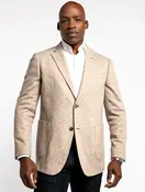 7 Downie St. Wool Blend Sport Coat - Brooks - Oatmeal