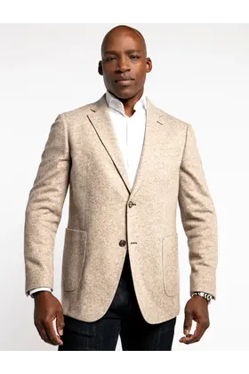 7 Downie St. Wool Blend Sport Coat - Brooks - Oatmeal