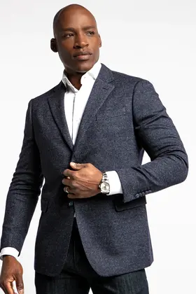 7 Downie St. Wool Blend Sport Coat - Axl - Navy