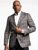 7 Downie St. Thermolite Plaid Sport Coat - Hawk 7 Downie St. Thermolite Plaid Sport Coat - Hawk