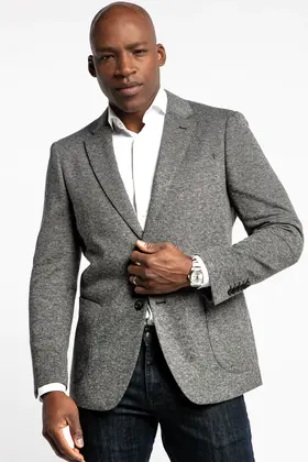7 Downie St. Wool Blend Sport Coat - Everly - Grey