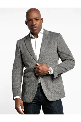 7 Downie St. Wool Blend Sport Coat - Everly - Grey