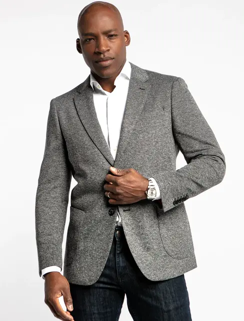 7 Downie St. Wool Blend Sport Coat - Everly - Grey
