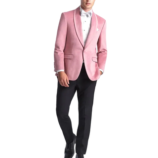 Allure Velvet Sport Coat - Dusty Rose