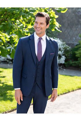 David Major Stretch Suit - Navy