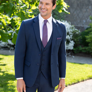 David Major Stretch Suit - Navy