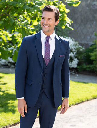 David Major Stretch Suit - Navy