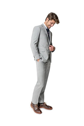 Paul Betenly Ronaldo Suit - Light Grey