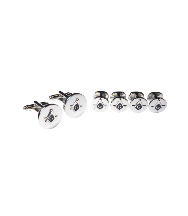 MASONIC CUFF AND STUD SET