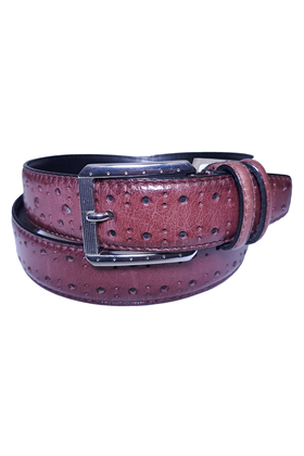 Stacy Adams Leather Belt - Bordeaux