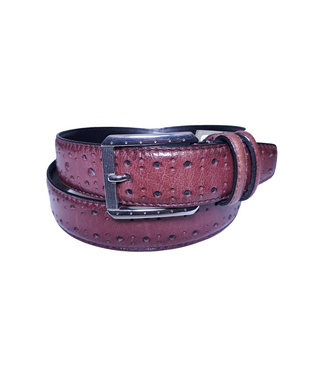 Stacy Adams Stacy Adams Leather Belt - Bordeaux