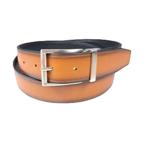 Florsheim Reversible Leather Belt - Black/Cognac