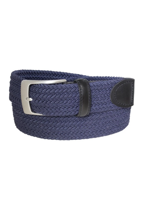 Glenayr Braided Golf Belt - Navy