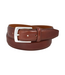 Vince Camuto - Shrunken Italian Full Grain Leather Belt - Medium Brown