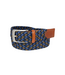 Glenayr Multi-Colour Braided Golf Belt - Tan/Navy
