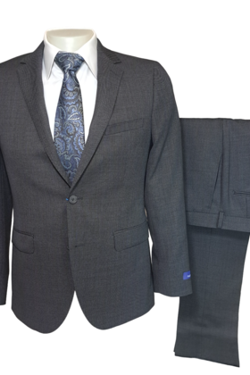 Paul Betenly Ronaldo Birdseye Suit Jacket - Grey