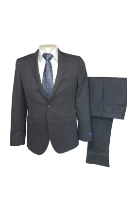 Paul Betenly Ronaldo Birdseye Suit Jacket - Grey