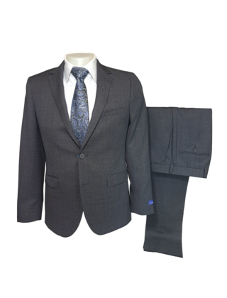 Paul Betenly Ronaldo Birdseye Suit Jacket - Grey