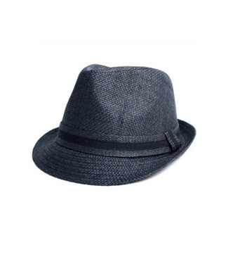 Westend Straw Fedora - Black