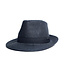 Westend Wide Brim Straw Fedora - Charcoal