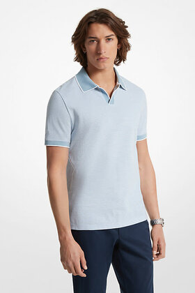 Michael Kors Vacation Textured Johnny Polo - Chambray