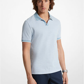 Michael Kors Vacation Textured Johnny Polo - Chambray