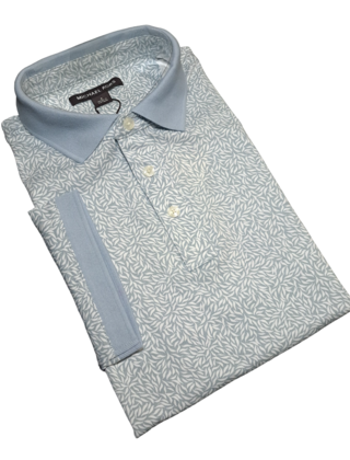 Michael Kors  pattern polo - baby blue
