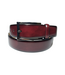 Lindenmann Curved Full Grain Leather Belt - Bordo