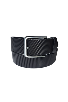 Lindenmann Open Edge Leather Belt - Black