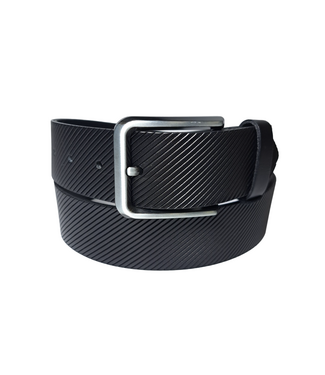 Lindenmann Open Edge Leather Belt - Black