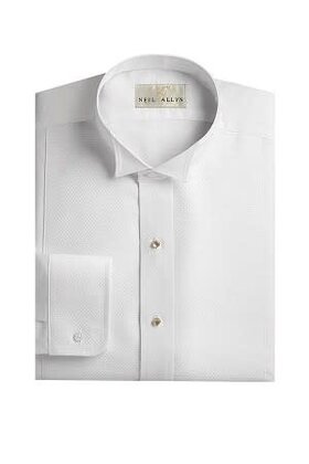 PIQUE DRESS SHIRT WHITE