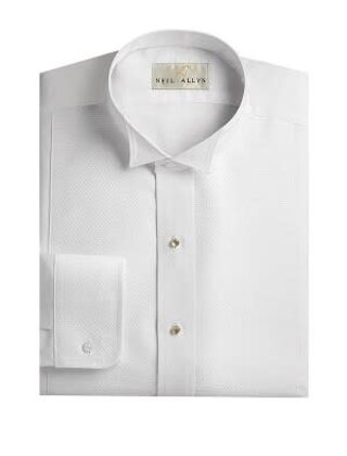 PIQUE DRESS SHIRT WHITE