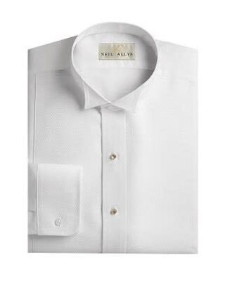 PIQUE DRESS SHIRT WHITE