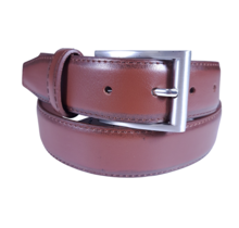 Vangelo Classic Leather Dress Belt - Brown