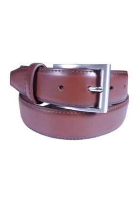 Vangelo Classic Leather Dress Belt - Brown