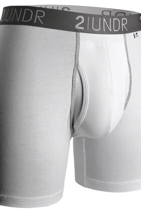 2UNDR SWING SHIFT Boxer Brief - White/Grey
