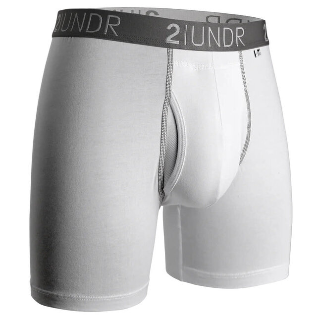 2UNDR SWING SHIFT Boxer Brief - White/Grey