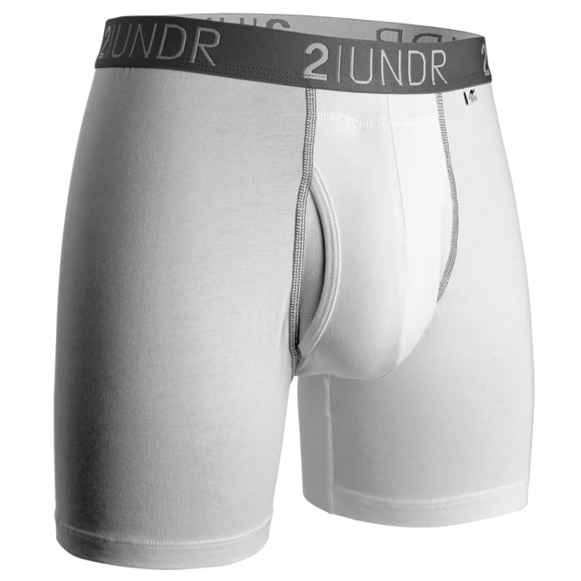 2UNDR SWING SHIFT Boxer Brief - White/Grey