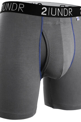 2UNDR SWING SHIFT Boxer Brief - Grey/Blue