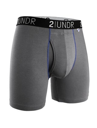 2UNDR SWING SHIFT Boxer Brief - Grey/Blue