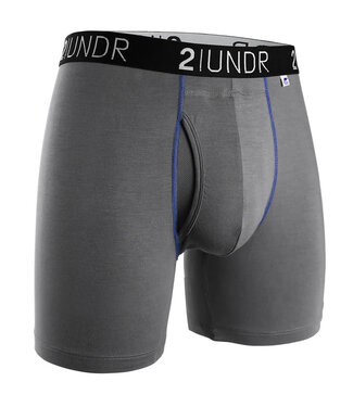 2UNDR 2UNDR SWING SHIFT Boxer Brief - Grey/Blue
